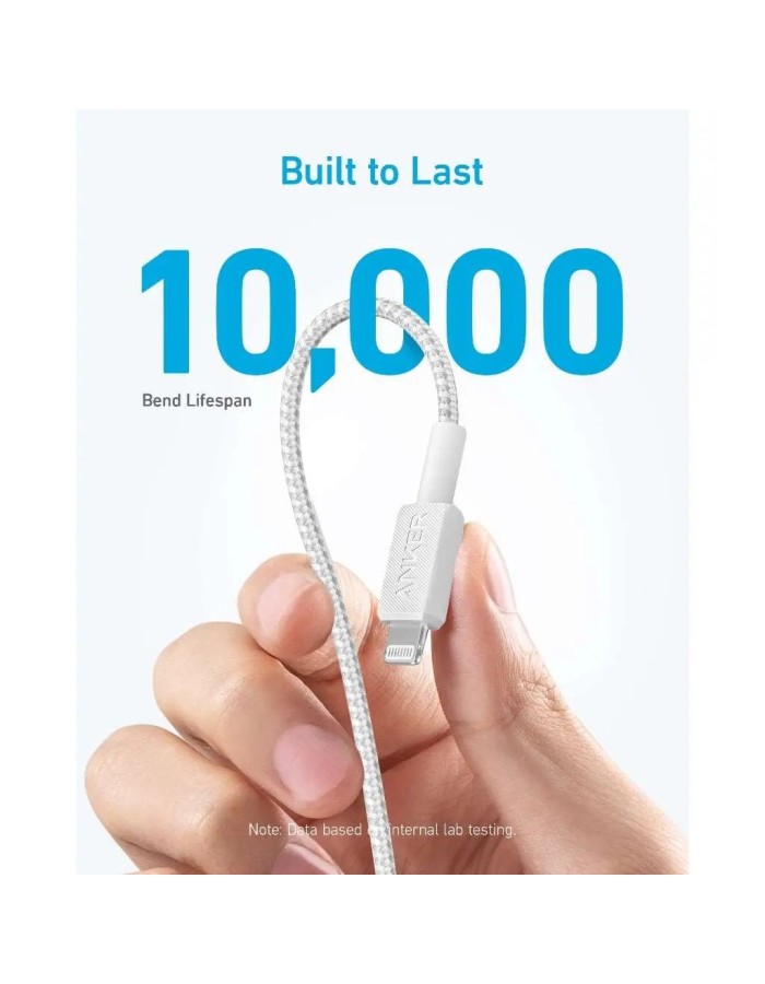 Anker Mobile Cable USB-C to MFI 1.8m 322 White Anker Mobile Cable USB-C to MFI 1.8m 322 White