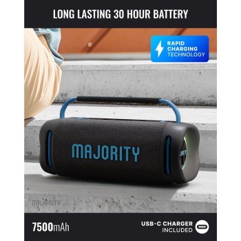 Majority Portable Speakers Move 4 IPX67 70W USB/AUX/SD/RGB UK