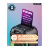 Majority Speakers Portable Karaoke PULSE P2 120W 2x6.5'' Wired Mic BT/USB/RGB UK
