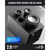 Majority Speakers Active D100X 100W 5'' 3-Way BT/USB/HDMI/DSP/Phono Black (pair)