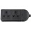 AV:Link POWER Extension Trailing Socket Heavy Duty 2-Gang 13A Black 429.620UK