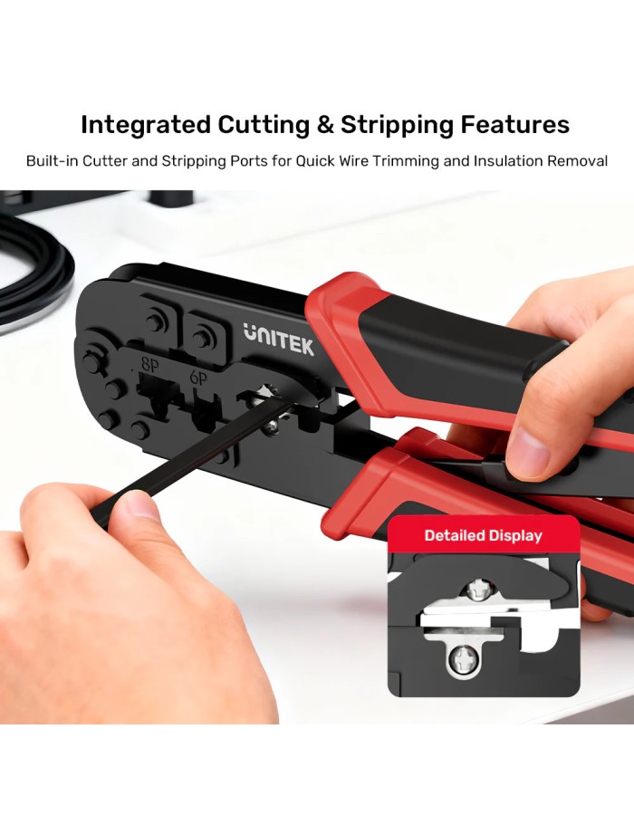 Unitek Network Tools Crimping for RJ45 Connectors 8P/6P/4P 0T136ARD01 Unitek Network Tools Crimping for RJ45 Connectors 8P/6P/4P 0T136ARD01