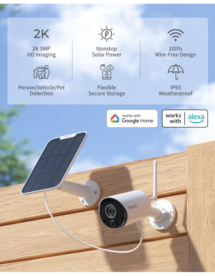Reolink BP Outdoor Battery Camera 5MP ARGUS Eco White (B320) + 6W Panel White (Hard Bundle) Reolink BP Outdoor Battery Camera 5MP ARGUS Eco White (B320) + 6W Panel White (Hard Bundle)