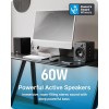 Majority Speakers Active D50X 60W 2.0 BT/USB/Optical/HDMI ARC Black (pair)