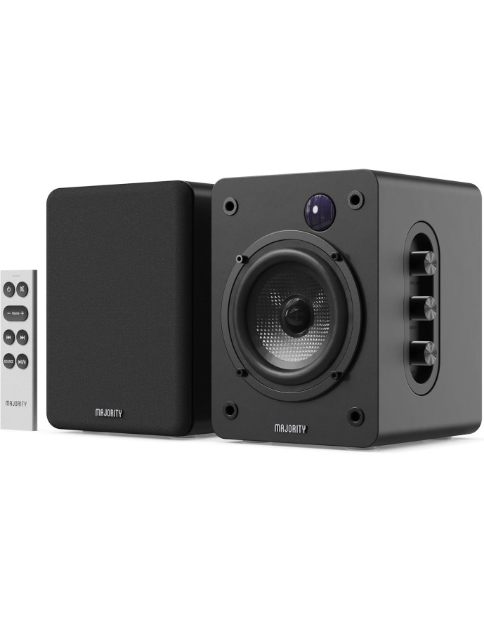 Majority Speakers Active D50X 60W 2.0 BT/USB/Optical/HDMI ARC Black (pair)
