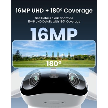 Reolink POE IP Outdoor Camera Panoramic Ultra-Wide View 4K Elite Floodlight