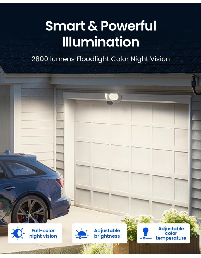 Reolink POE IP Outdoor Camera Panoramic Ultra-Wide View 4K Elite Floodlight Reolink POE IP Outdoor Camera Panoramic Ultra-Wide View 4K Elite Floodlight