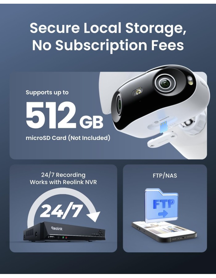 Reolink POE IP Outdoor Camera Panoramic Ultra-Wide View 4K Elite Floodlight Reolink POE IP Outdoor Camera Panoramic Ultra-Wide View 4K Elite Floodlight