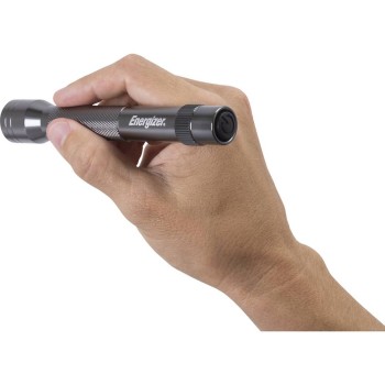 Energizer Light Torch 90 Lumens 25 Hrs & Rear Push Button (2AA) - Metal Light