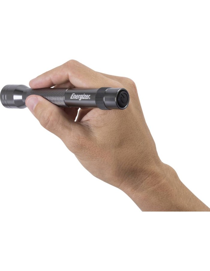 Energizer Light Torch 90 Lumens 25 Hrs & Rear Push Button (2AA) - Metal Light Energizer Light Torch 90 Lumens 25 Hrs & Rear Push Button (2AA) - Metal Light