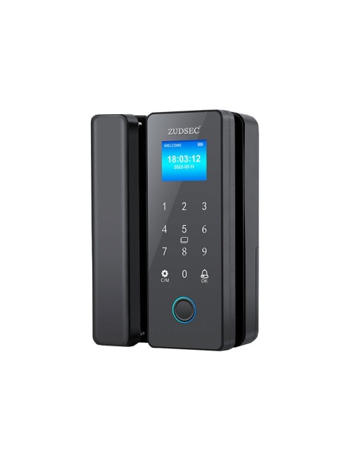 Zudsec Standalone Door Lock Metal For Glass Doors With Fingerprint-WiFi Zudsec Standalone Door Lock Metal For Glass Doors With Fingerprint-WiFi