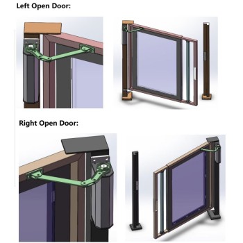 Zudsec Door Opener With Automatic Swing-Push Arm (Side Motor)