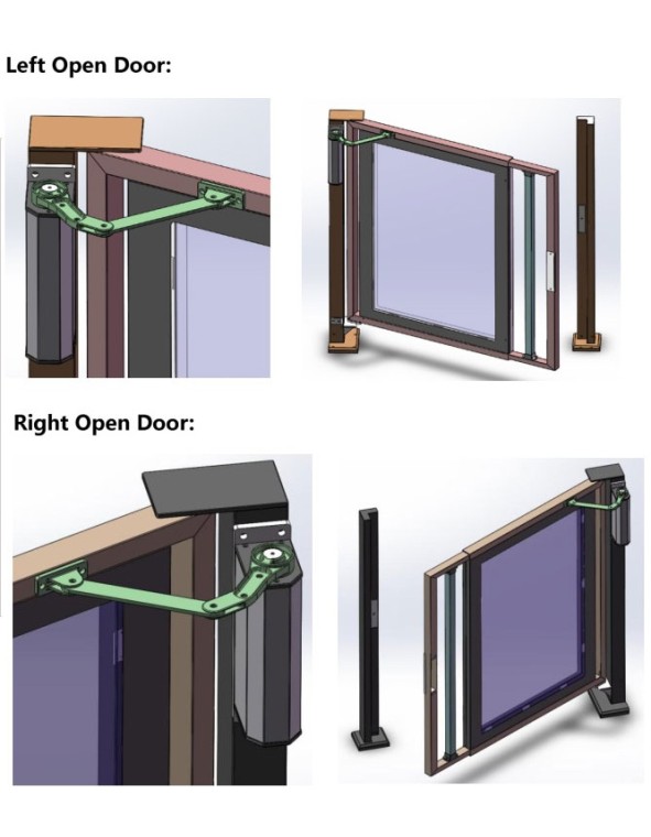 Zudsec Door Opener With Automatic Swing-Push Arm (Side Motor) Zudsec Door Opener With Automatic Swing-Push Arm (Side Motor)