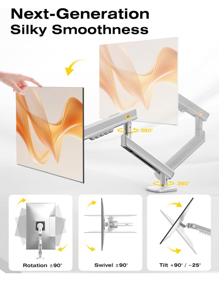 NBMounts SmooVex A5-XS Single Arm Monitor Desk Mount with Mechanical Spring NBMounts SmooVex A5-XS Single Arm Monitor Desk Mount with Mechanical Spring