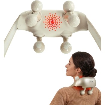 SKG H7-Ultra Neck & Shoulder Massager with White Massage Heads