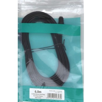 AV:link 3.5mm Stereo Extension Lead 6.0m 112.044UK AV:link 3.5mm Stereo Extension Lead 6.0m 112.044UK