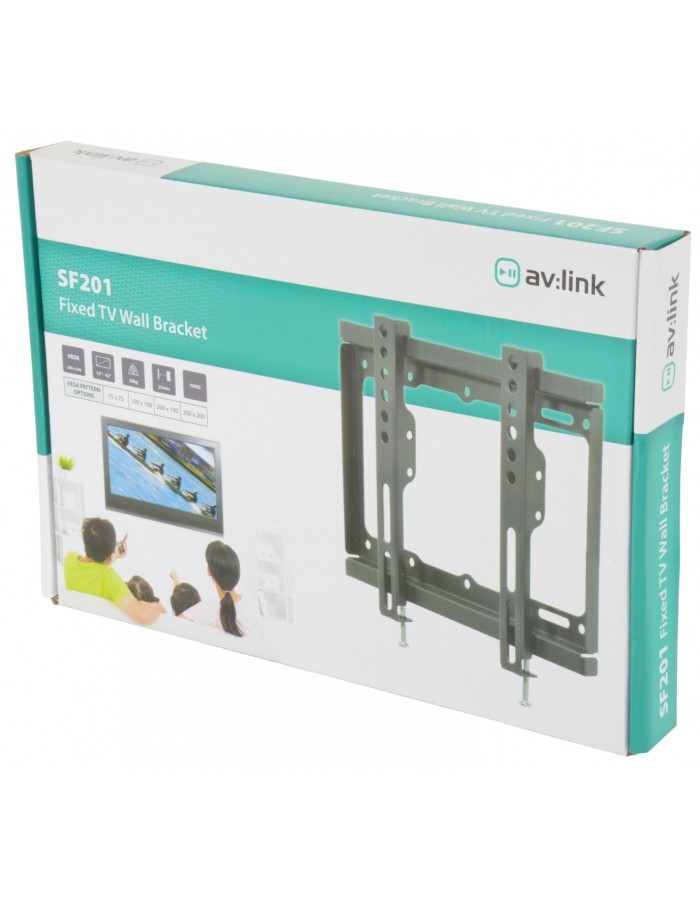 AV:link SF201 Fixed TV Wall Bracket 200x200 129.540UK