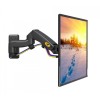 NBmounts F150 Gas Strut Wall Mount Dual Arm 10x10 360 degree rotation Black