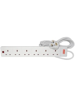 Mercury 6 Gang with Surge protection 2m 429.776UK Mercury 6 Gang with Surge protection 2m 429.776UK