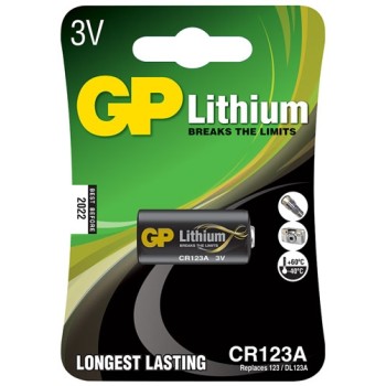 GP Lithium Battery 3V CR123A 656.339UK