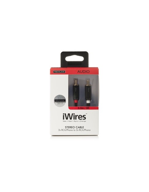 Techlink iWires 2RCA to 2RCA 3.0m 710033