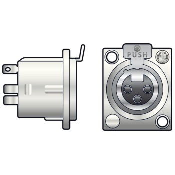 Neutrik NC3FD-LX XLR Socket PCB 761.660UK