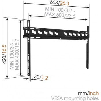 Vogels MA4000 FLAT TV Wall Mount 40-80'' Black