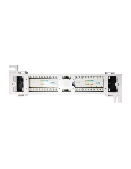 DigitMX NETPRO NP-CPP12C6W 12 Port CAT6 Wall Patch Panel