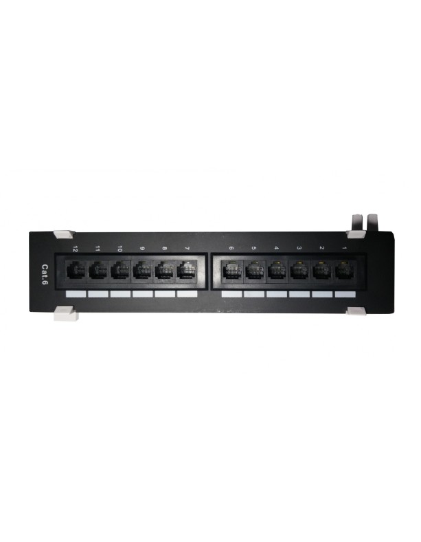 DigitMX NETPRO NP-CPP12C6W 12 Port CAT6 Wall Patch Panel
