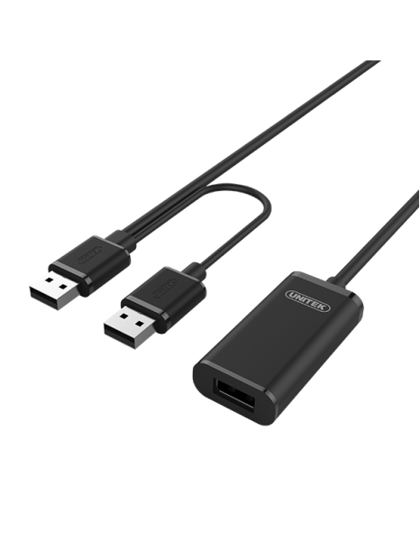 Unitek Y-279 USB2.0 USB-A Male to USB-A Female Active Extension Cable 20m