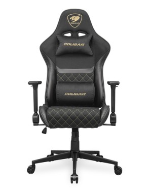 COUGAR Armor One V2 Gold F Gaming Chair, PVC/Fabric, Black COUGAR Armor One V2 Gold F Gaming Chair, PVC/Fabric, Black