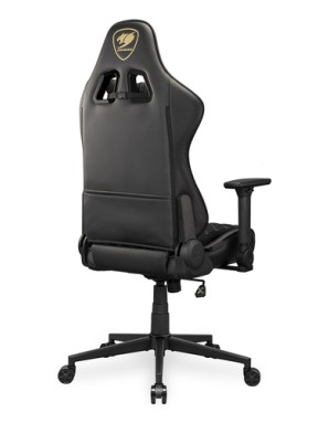 COUGAR Armor One V2 Gold F Gaming Chair, PVC/Fabric, Black COUGAR Armor One V2 Gold F Gaming Chair, PVC/Fabric, Black