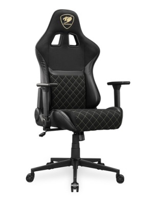 COUGAR Armor One V2 Gold F Gaming Chair, PVC/Fabric, Black COUGAR Armor One V2 Gold F Gaming Chair, PVC/Fabric, Black