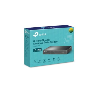 Tp-Link 8-Port Gigabit Desktop Switch with 4-Port PoE+ (TL-SG1008P)