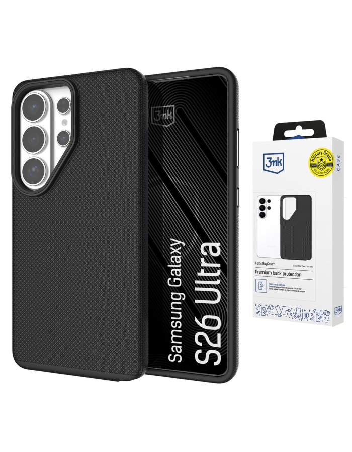 3mk Fortis MagCase for Samsung Galaxy S26 Ultra - black