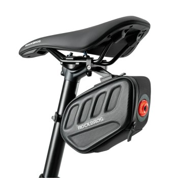 Rockbros C61 Bike Saddle Bag with Smart Rear Light 0.45L - Black