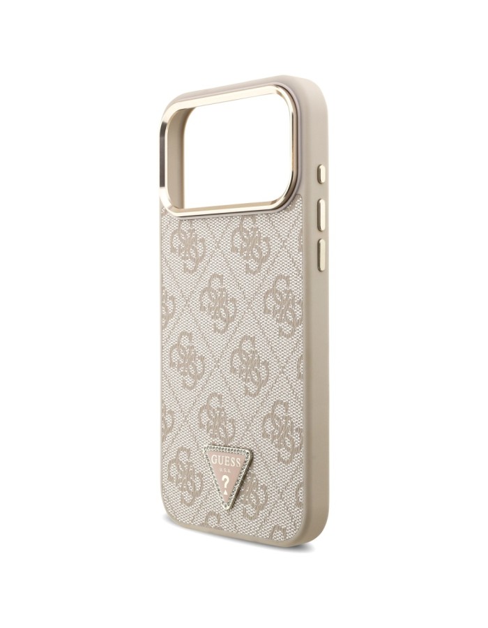 Guess 4G Triangle Logo MagSafe Case for iPhone 17 Pro Max - Rose Gold Guess 4G Triangle Logo MagSafe Case for iPhone 17 Pro Max - Rose Gold