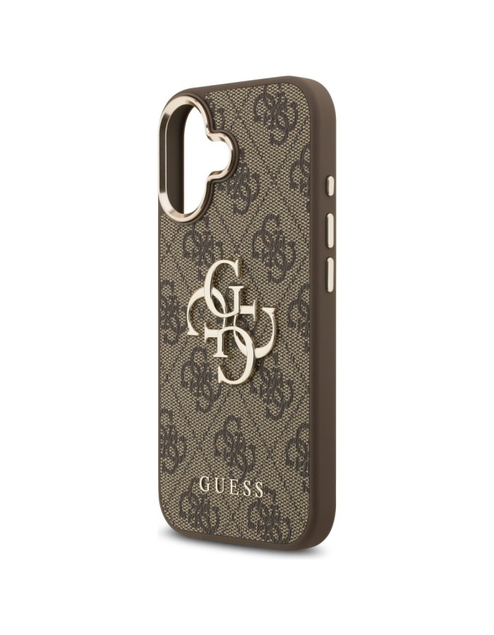Guess 4G Big 4G Classic Logo Case for iPhone 17 - Brown and Gold