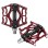 Rockbros JT201012LR 2010-12L Aluminum Platform Bicycle Pedals - Red