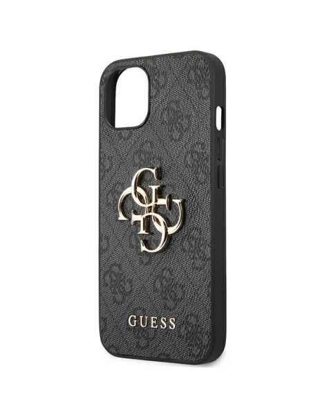 Guess 4G Big Metal Logo iPhone 14 Case - Gray