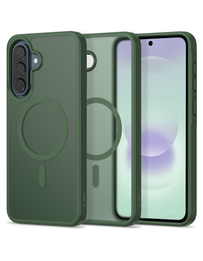 Tech-Protect Magmat MagSafe Case for Samsung Galaxy A36 / A56 / A37 5G - Matte Green Tech-Protect Magmat MagSafe Case for Samsung Galaxy A36 / A56 / A37 5G - Matte Green