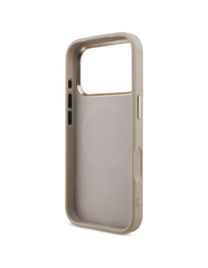 Guess 4G Triangle Logo MagSafe Case for iPhone 17 Pro - Rose Gold Guess 4G Triangle Logo MagSafe Case for iPhone 17 Pro - Rose Gold