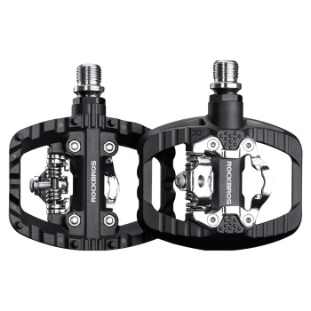 Rockbros PD303 Half-Lock Platform Bicycle Pedals - Black