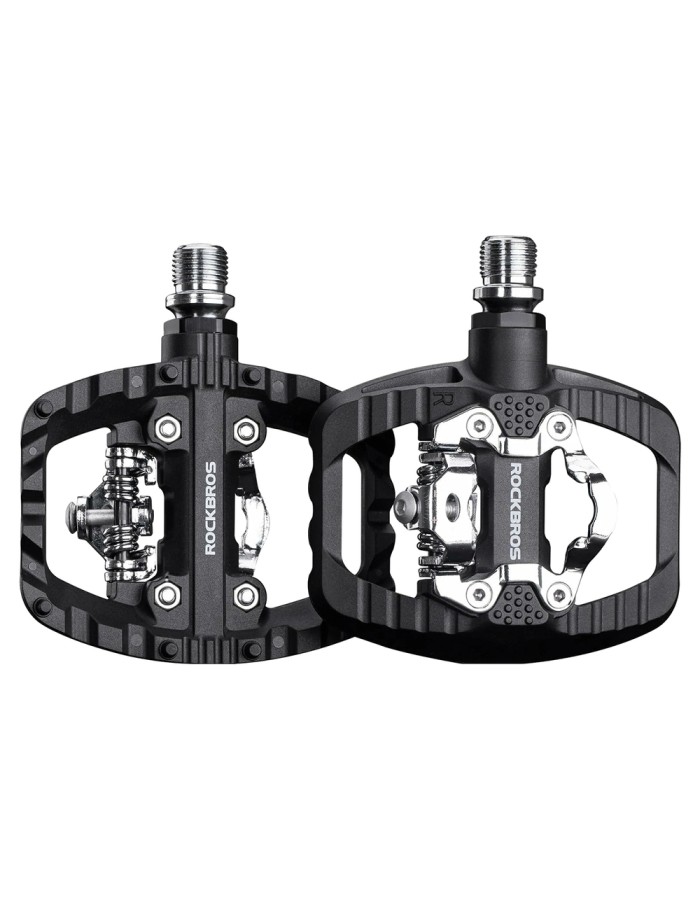 Rockbros PD303 Half-Lock Platform Bicycle Pedals - Black