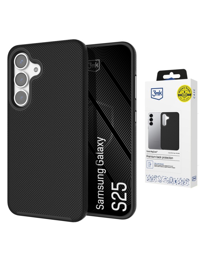 3mk Fortis MagCase for Samsung Galaxy S25 - black