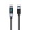 Orico LDC2C USB-C - USB-C PD 100 W Cable with LED Display 480 Mb/s 2 m - 2 pcs - Black