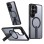 Hybrid Armor X Case for Samsung Galaxy S26 Ultra with Stand, Compatible with MagSafe - Black