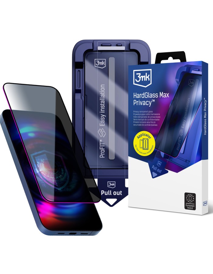 9H tempered glass with 3mk HardGlass Max Privacy filter for Samsung Galaxy S24 / S25