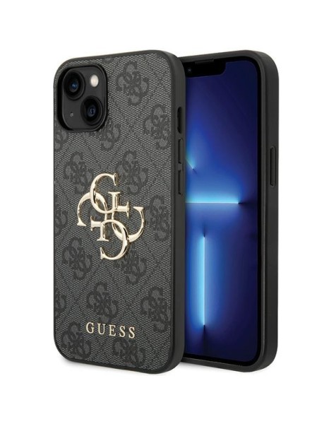 Guess 4G Big Metal Logo iPhone 15 Case - Gray Guess 4G Big Metal Logo iPhone 15 Case - Gray