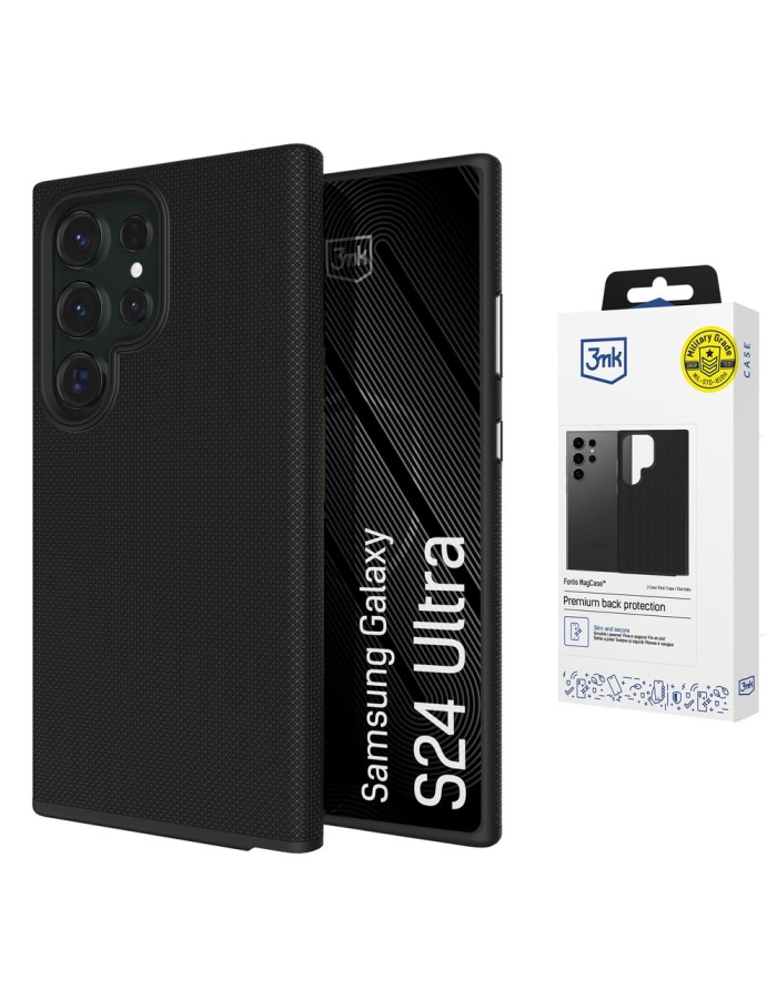 3mk Fortis MagCase for Samsung Galaxy S24 Ultra - black